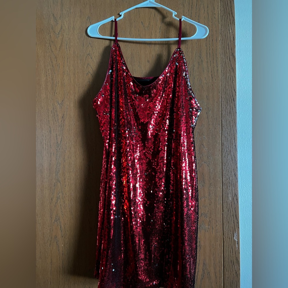 Allegra K sequin mini dress